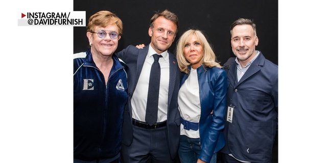 Macron and Elton John