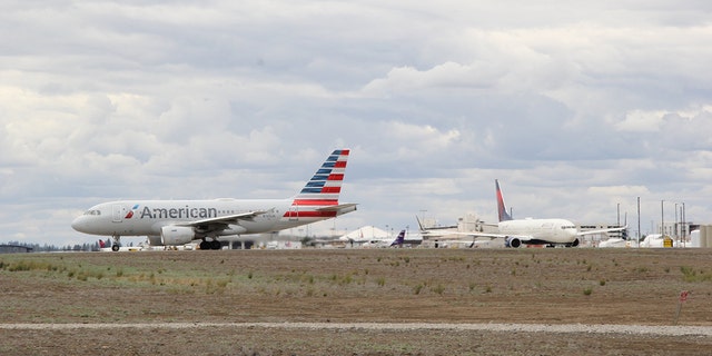 A plane on the ground