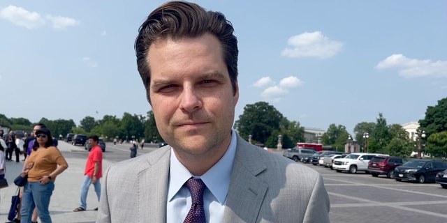 Rep. Matt Gaetz outside