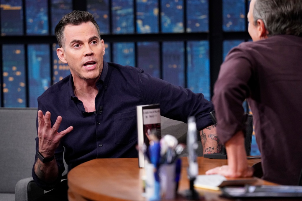 "Steve-O" during an interview with Seth Meyers in Sept. 2022.