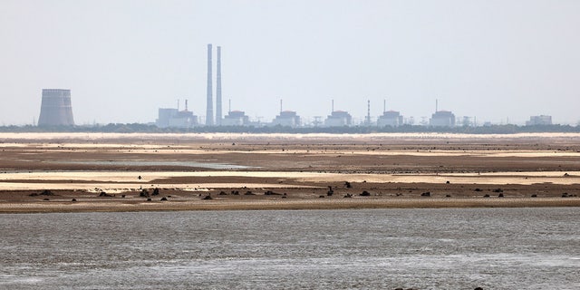  Zaporizhzhia nuclear power plant seen at a distance