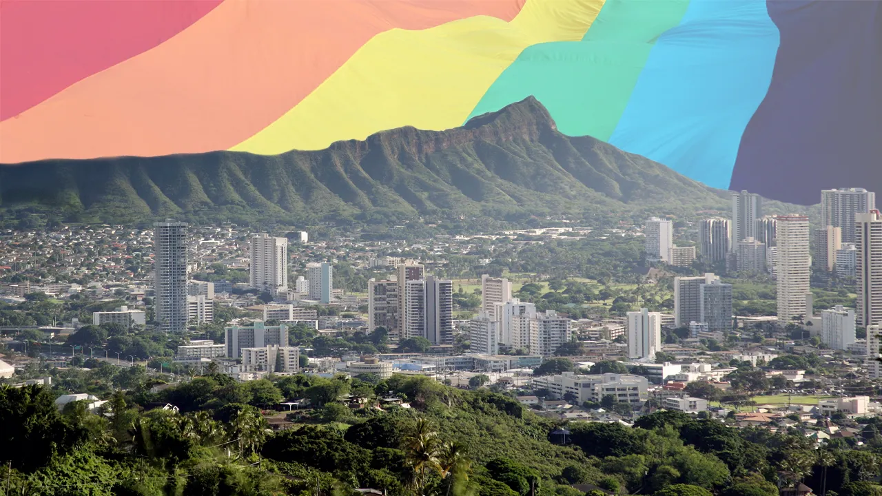 Hawaii, pride flag