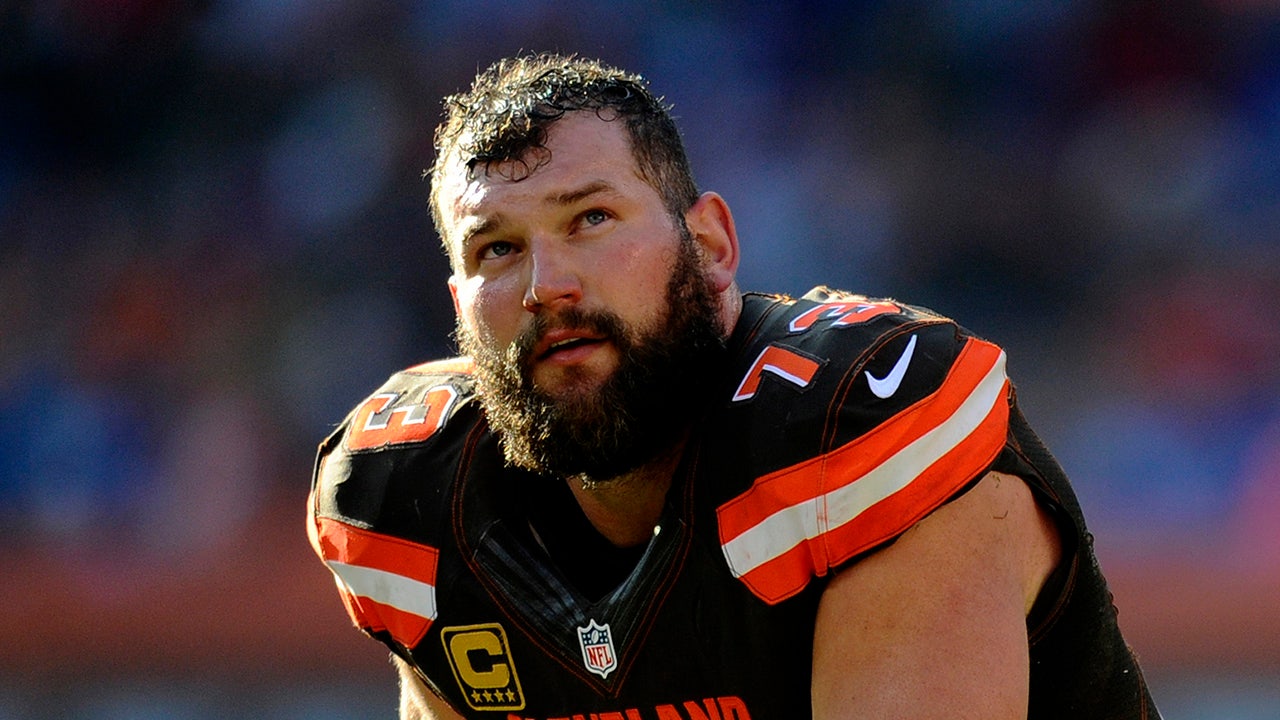 Joe Thomas looks up