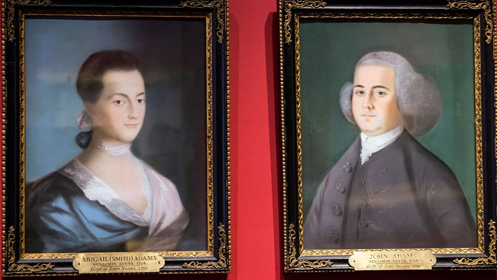 Portraits of John and Abagail Adams