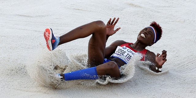 Ana Lucia Jose Tima competes