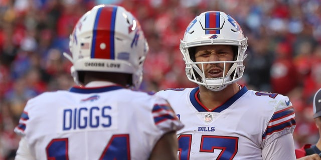 Josh Allen and Stefon Diggs against Chiefs