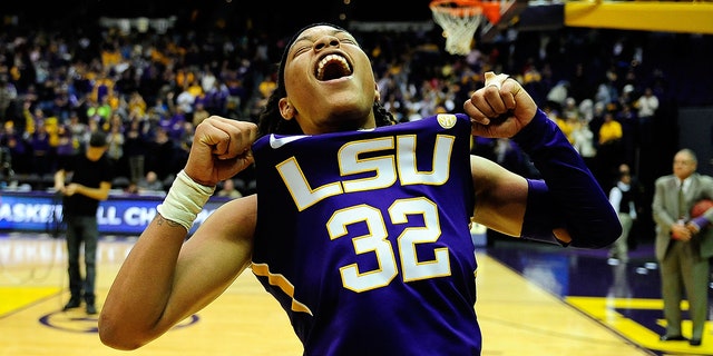 Danielle Ballard celebrates a win