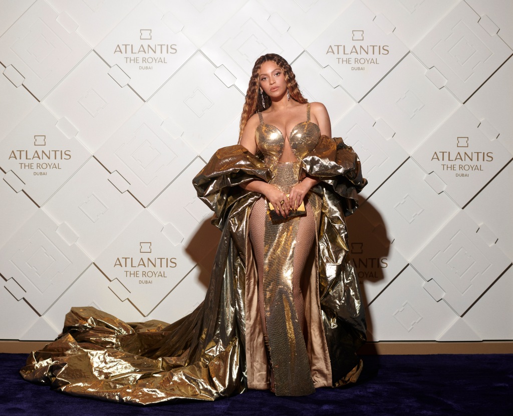 Beyonce, 41, in Dubai. 