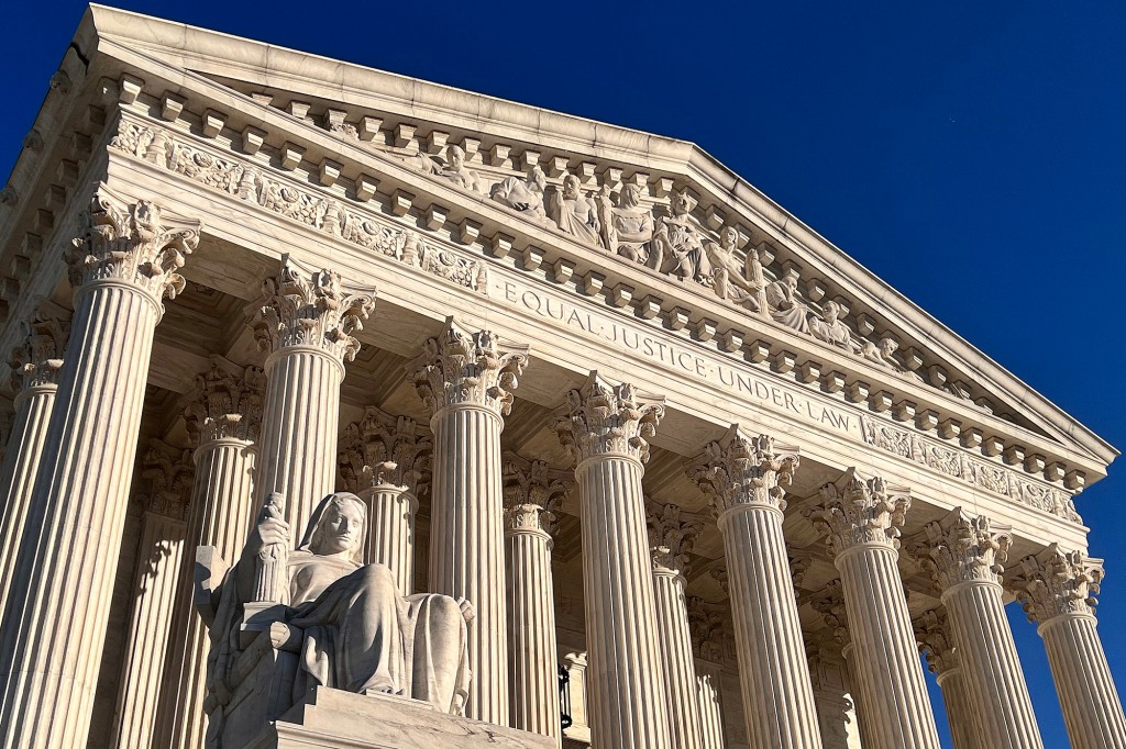 the outside of the Supreme Court building is pictured
