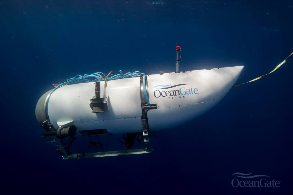 OceanGate Expeditions submarine is seen in a Facebook photo