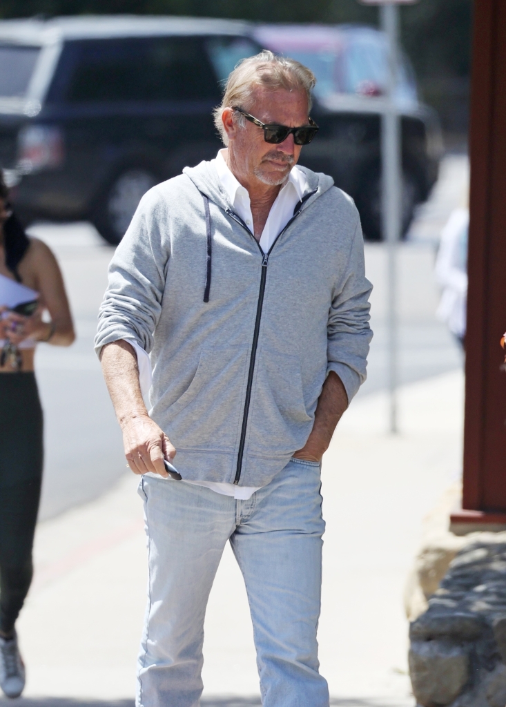 Costner seen leaving the Pharmacy Restaurant in Montecito just minutes from the actor's $145 million dollar beach compound.