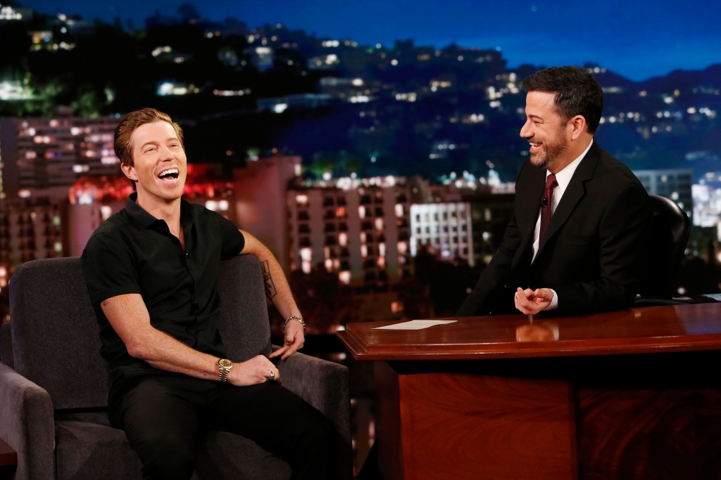 Jimmy Kimmel interviewing Shaun White