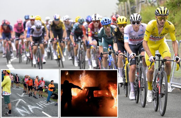 Concern as Tour de France pedals into riot-riddled France on Monday