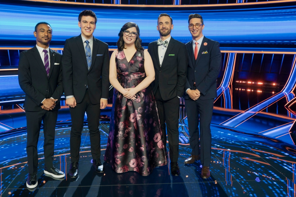 ABCs "The Chase" stars Brandon Blackwell, James Holzhauer, Victoria Groce, Brad Rutter and Buzzy Cohen