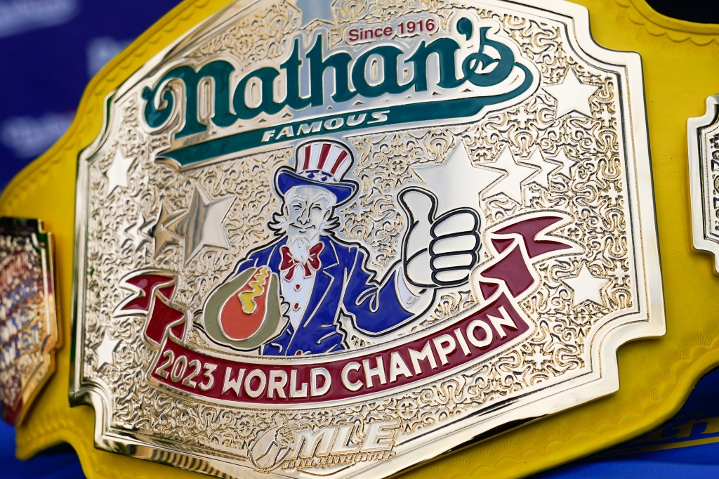 Chestnut has won all but one of Nathan’s hot dog eating contests since 2007.
