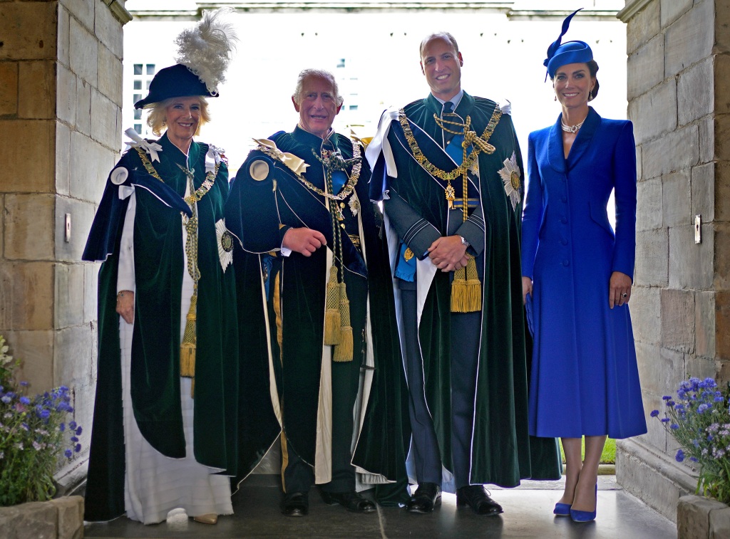 King Charles was presented with the country's crown jewels during the ceremony. 