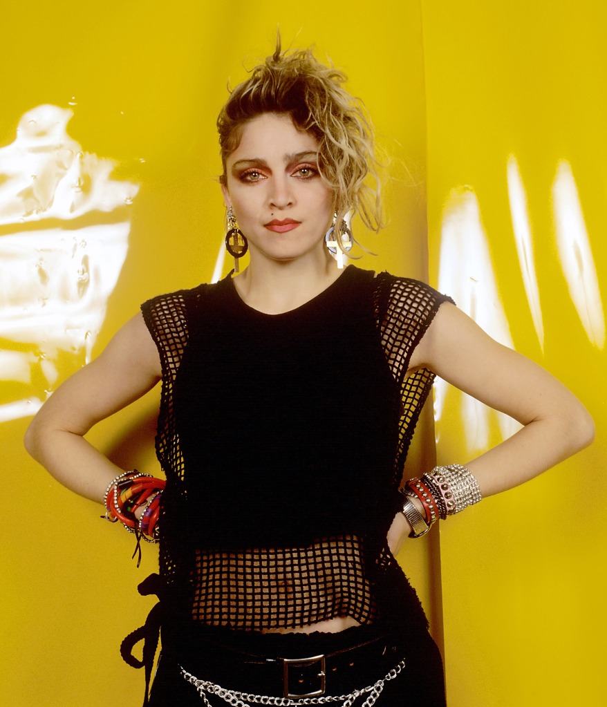 Madonna poses for photographers in March 1984 during a tour stop in Germany.