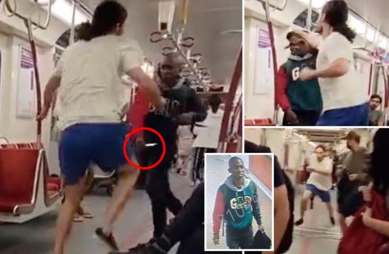 Shocking video shows subway rider stabbed in Toronto