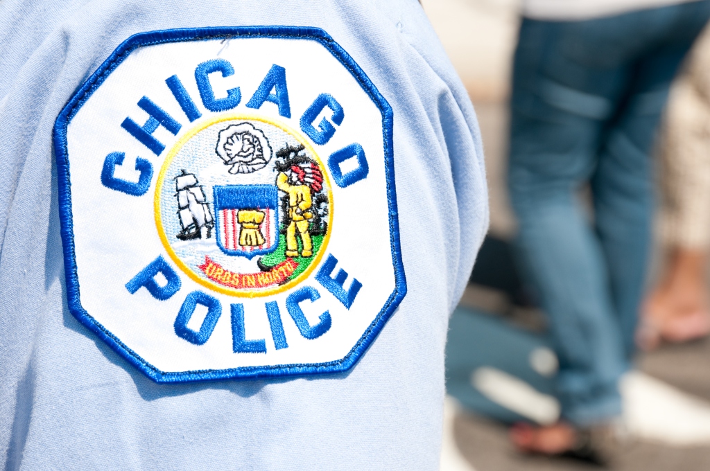 A Chicago Police Department badge.