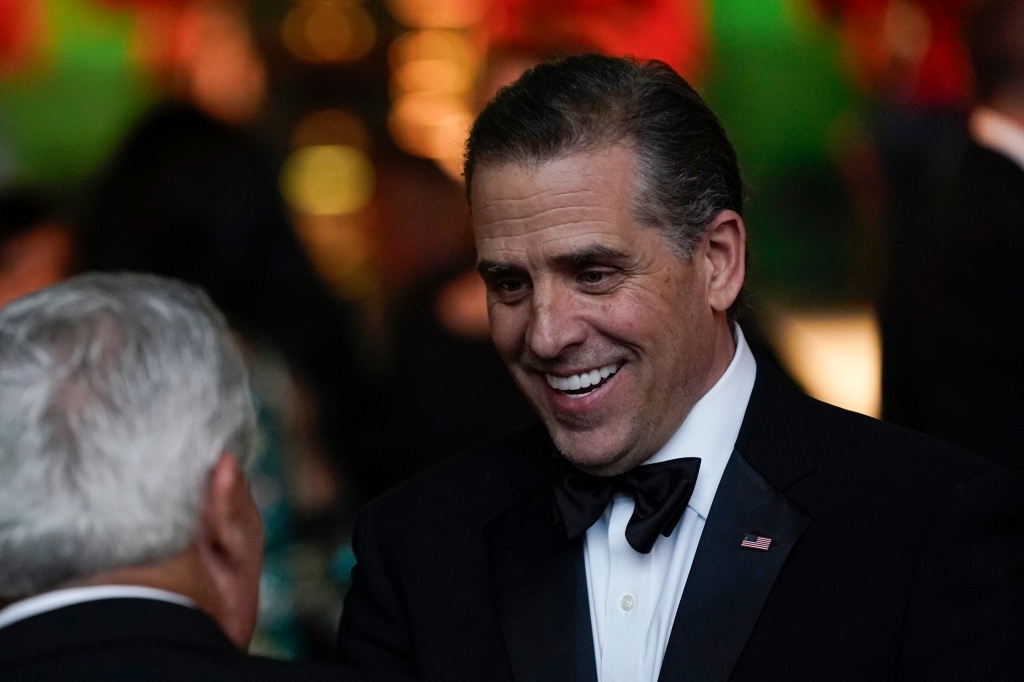 Hunter Biden attends a state dinner at the White House last month.