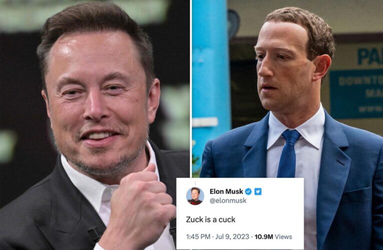 Elon Musk snipes ‘Zuck is a cuck’ about Meta boss Zuckerberg after rival Twitter app launch