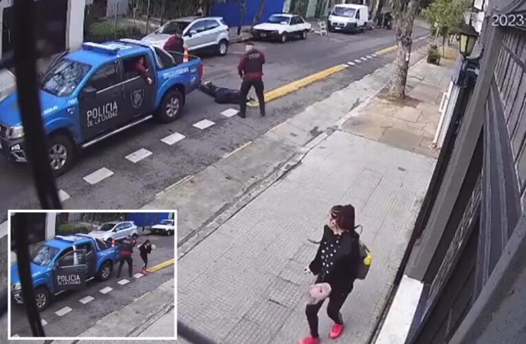 Video captures Buenos Aires cops shooting man who fired on ex