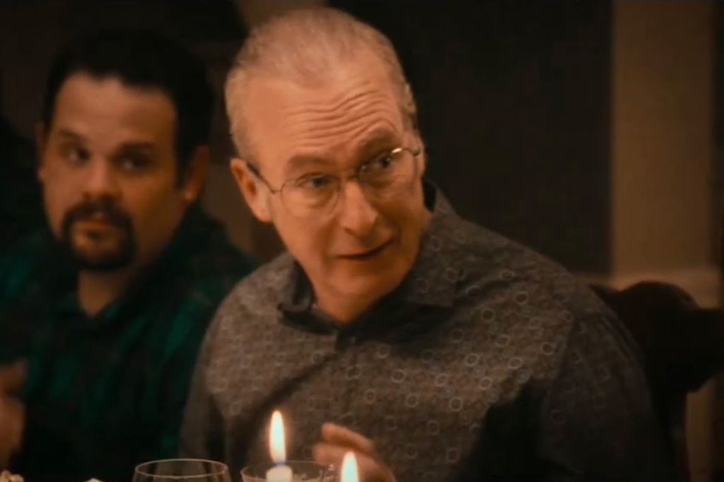 Bob Odenkirk sits at the dinner table.