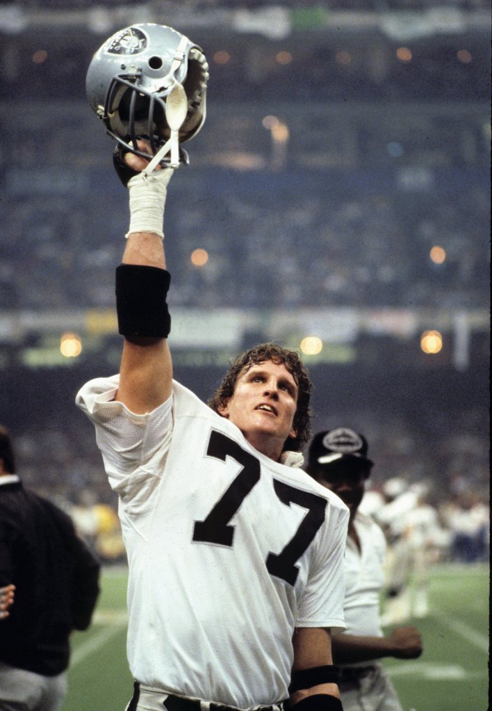 Joe Campbell celebrates after winning Super Bowl XV against the Philadelphia Eagles on January 25, 1981 in New Orleans, Louisiana.