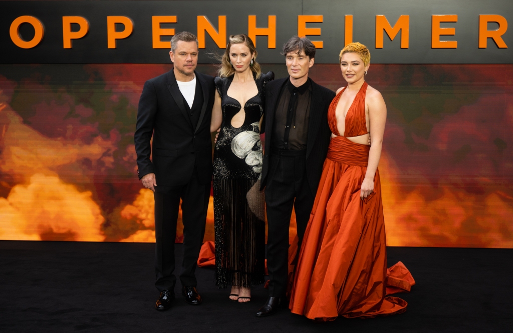 Matt Damon, Emily Blunt, Cillian Murphy and Florence Pugh attend the "Oppenheimer" UK Premiere.