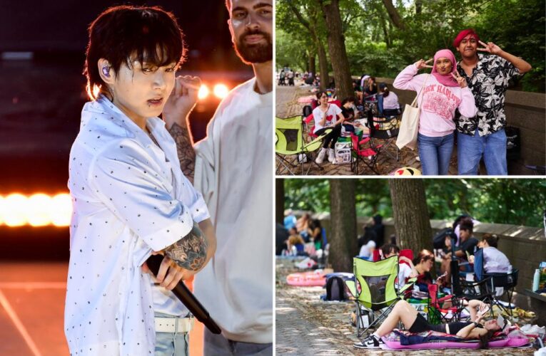 BTS Army storms NYC’s Central Park for Jung Kook’s solo debut