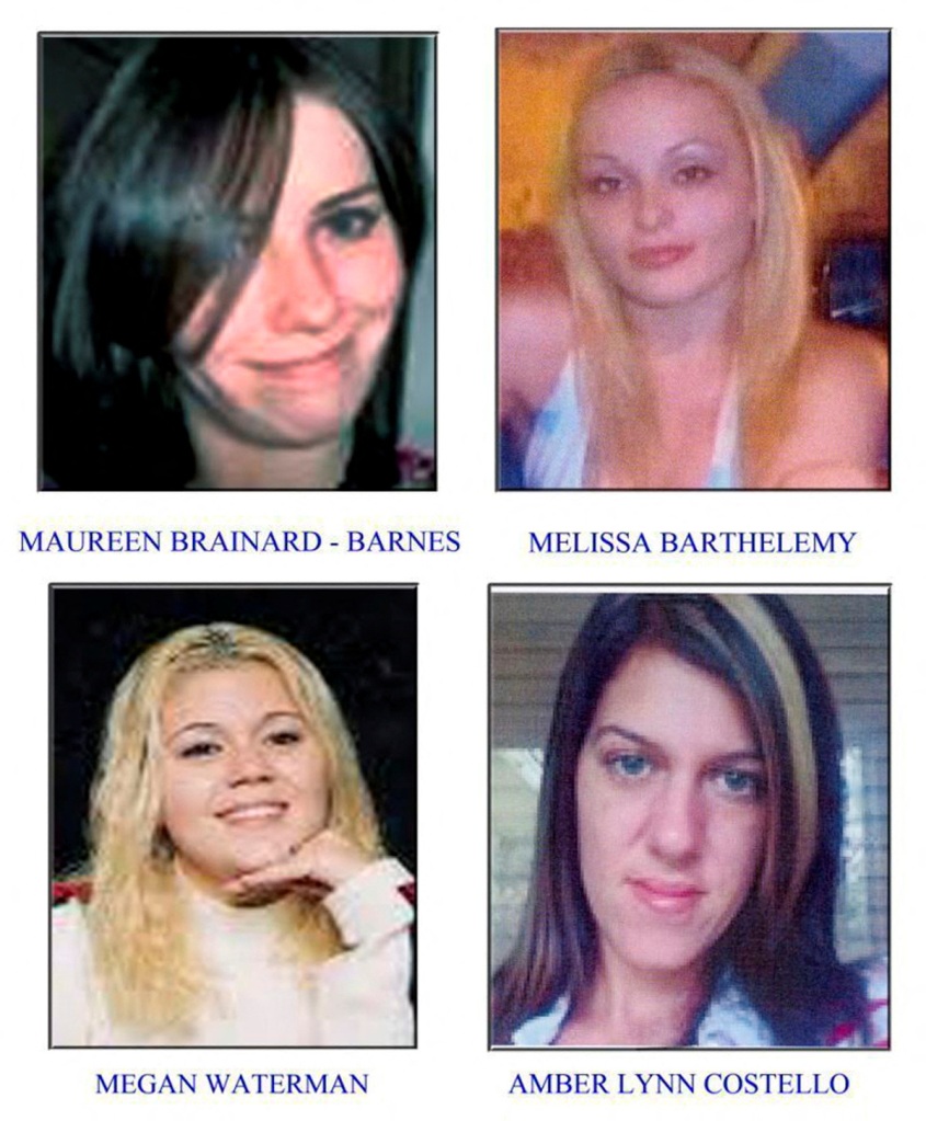 The four original Gilgo Beach victims found in 2010.