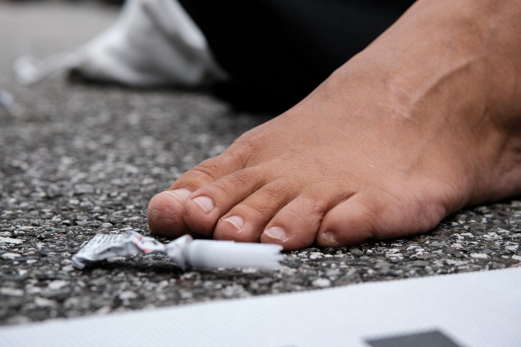 Two activists with the "Last Generation" glued themselves to streets in Germany in protests. 