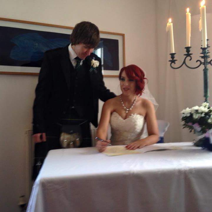 Keir and Grace Johnston married in February 2015.