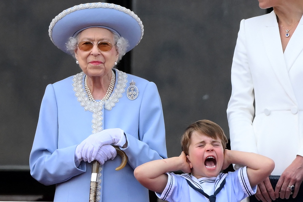 During a flyover at the Queen's Platinum Jubilee in 2022, Prince Louis was seen covering his ears. 