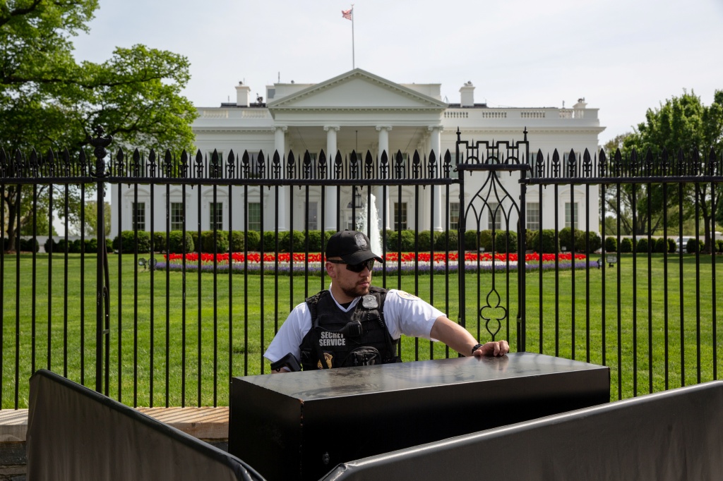 Security in front of the White House