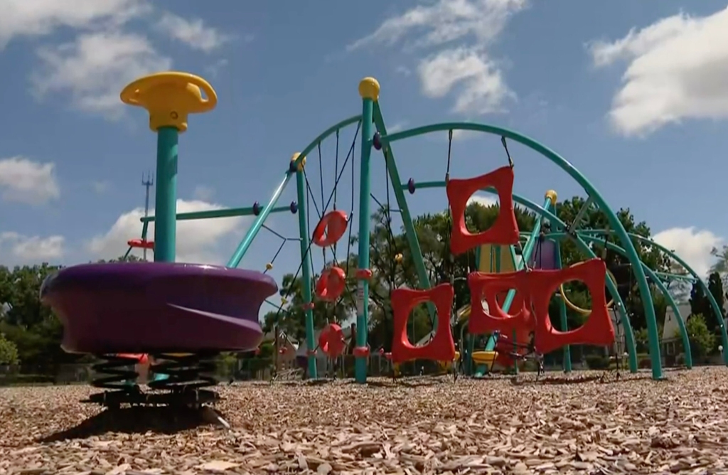 Vernor Elementary School playground in Detriot. 