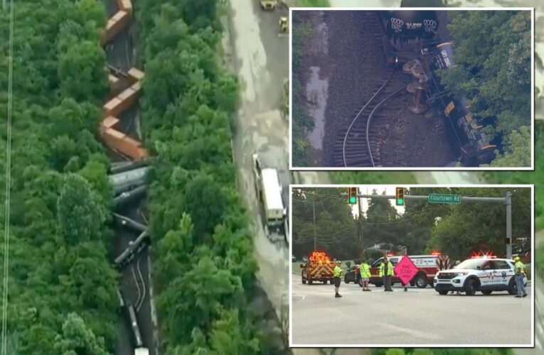 Train carrying hazardous materials derails in Pennsylvania