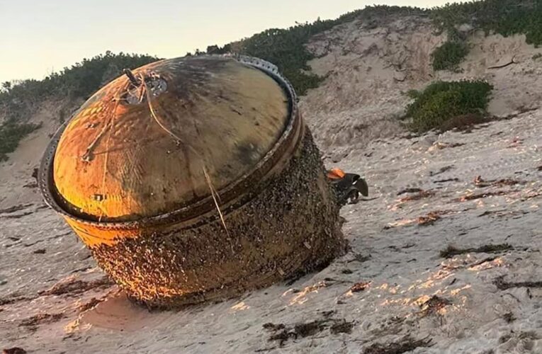 Experts warn public after ‘hazardous’ spacecraft washes up on beach