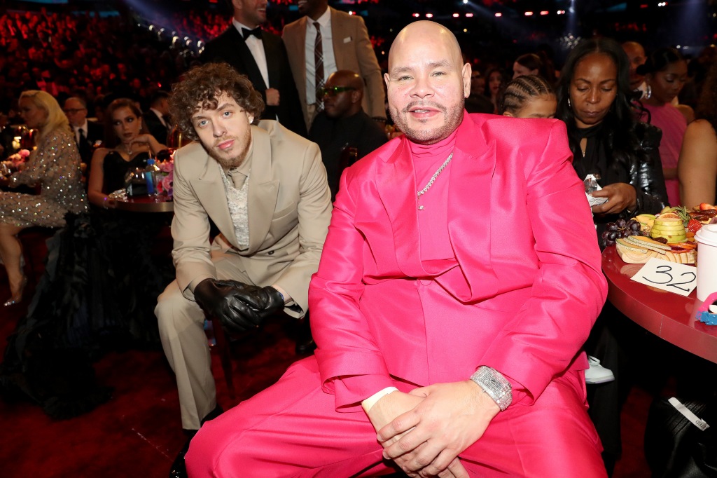 Jack Harlow and Fat Joe at the 2023 Grammys.