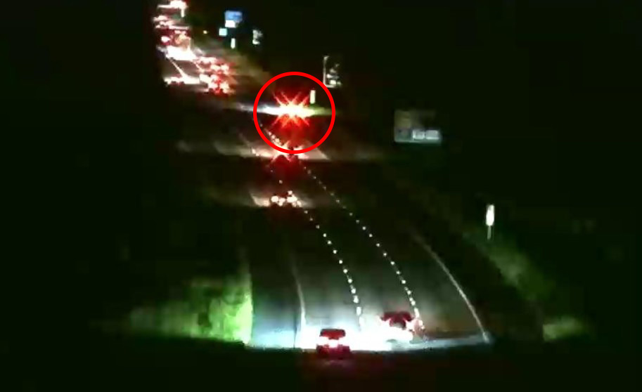 Screenshot from Interstate 459 on the night of Russell's disappearance 