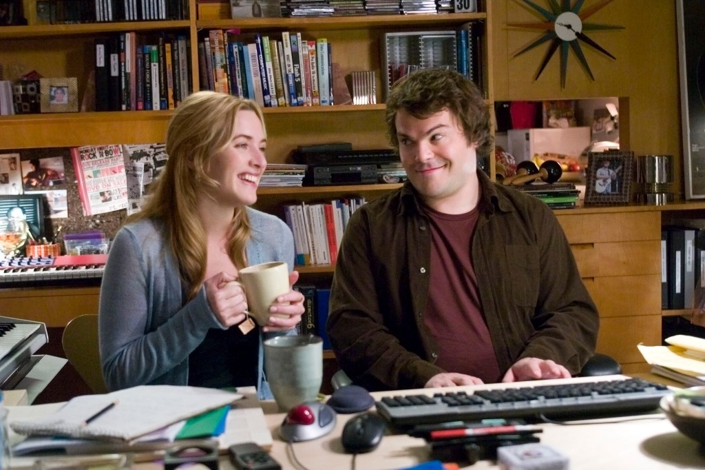 Kate Winslet and Jack Black in "The Holiday."