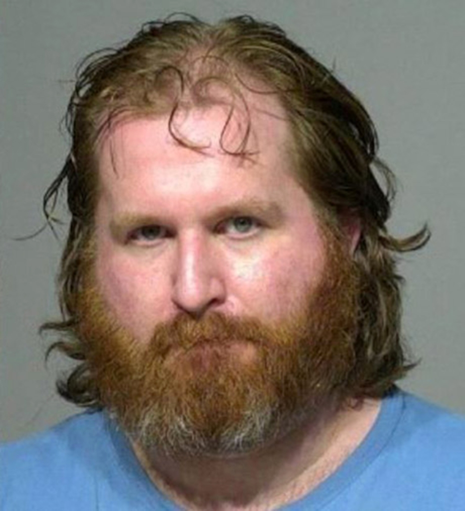 Joel Manke in his booking photo.