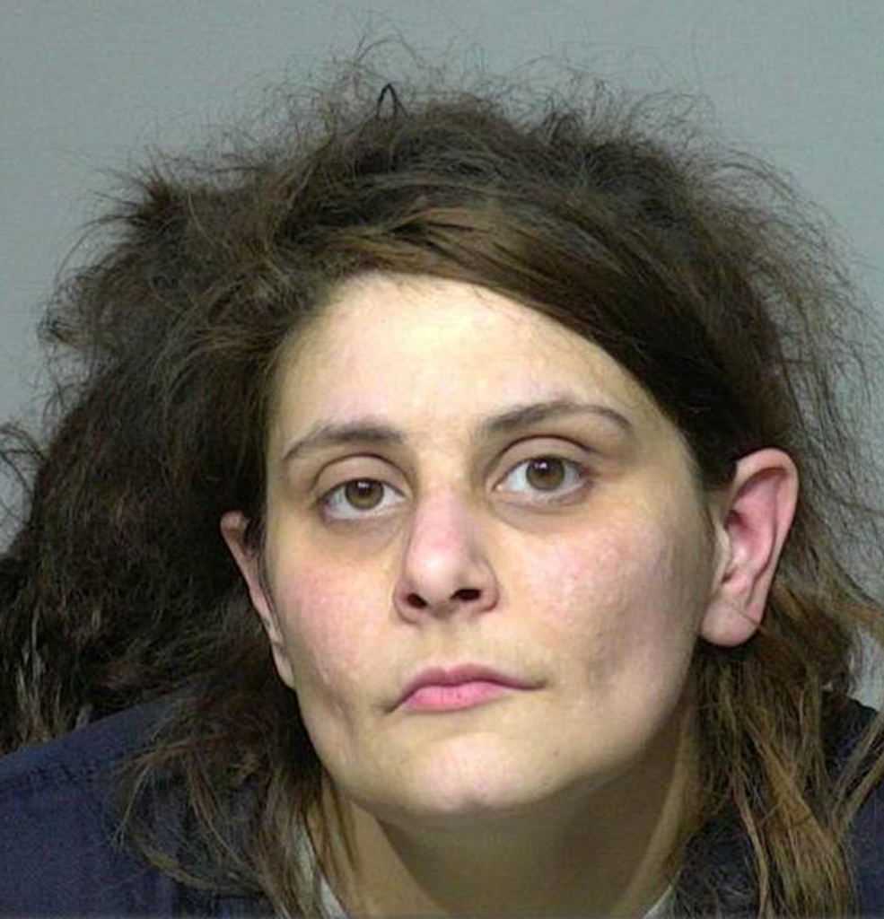 Katie Koch in her mugshot.