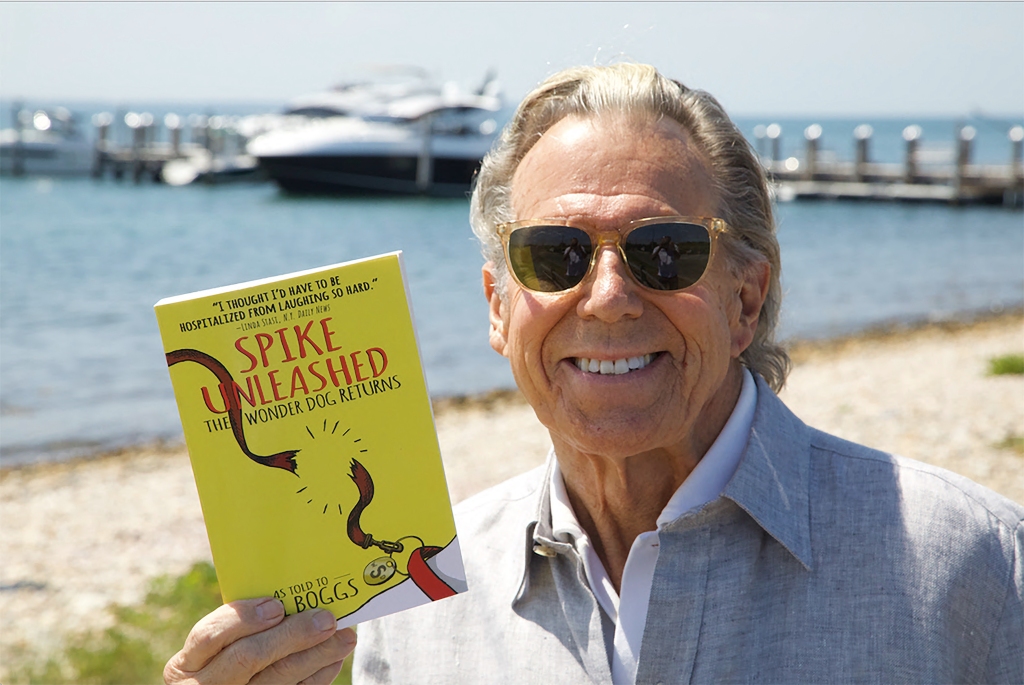 Boggs with a copy of his book, "Spike Unleashed."