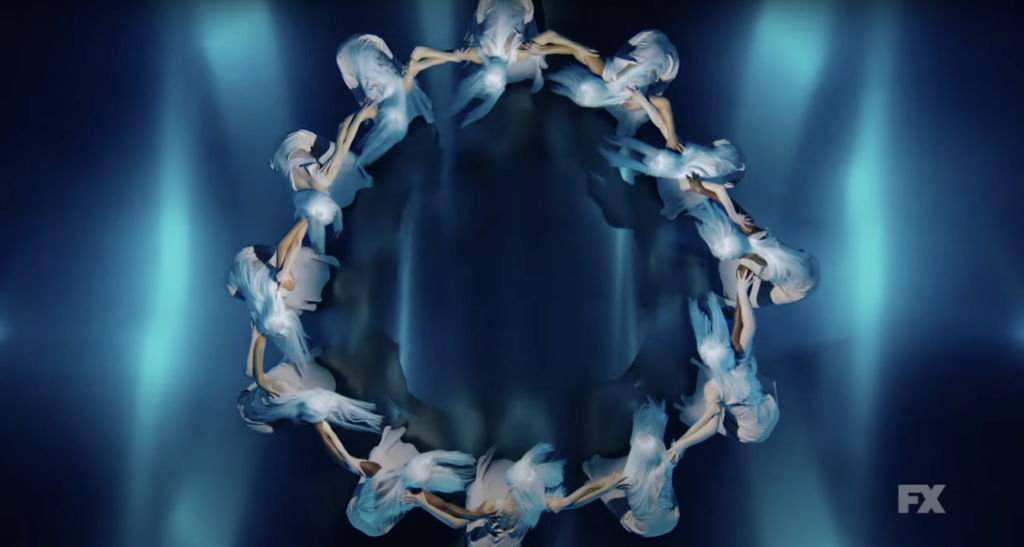Dancers in a circle