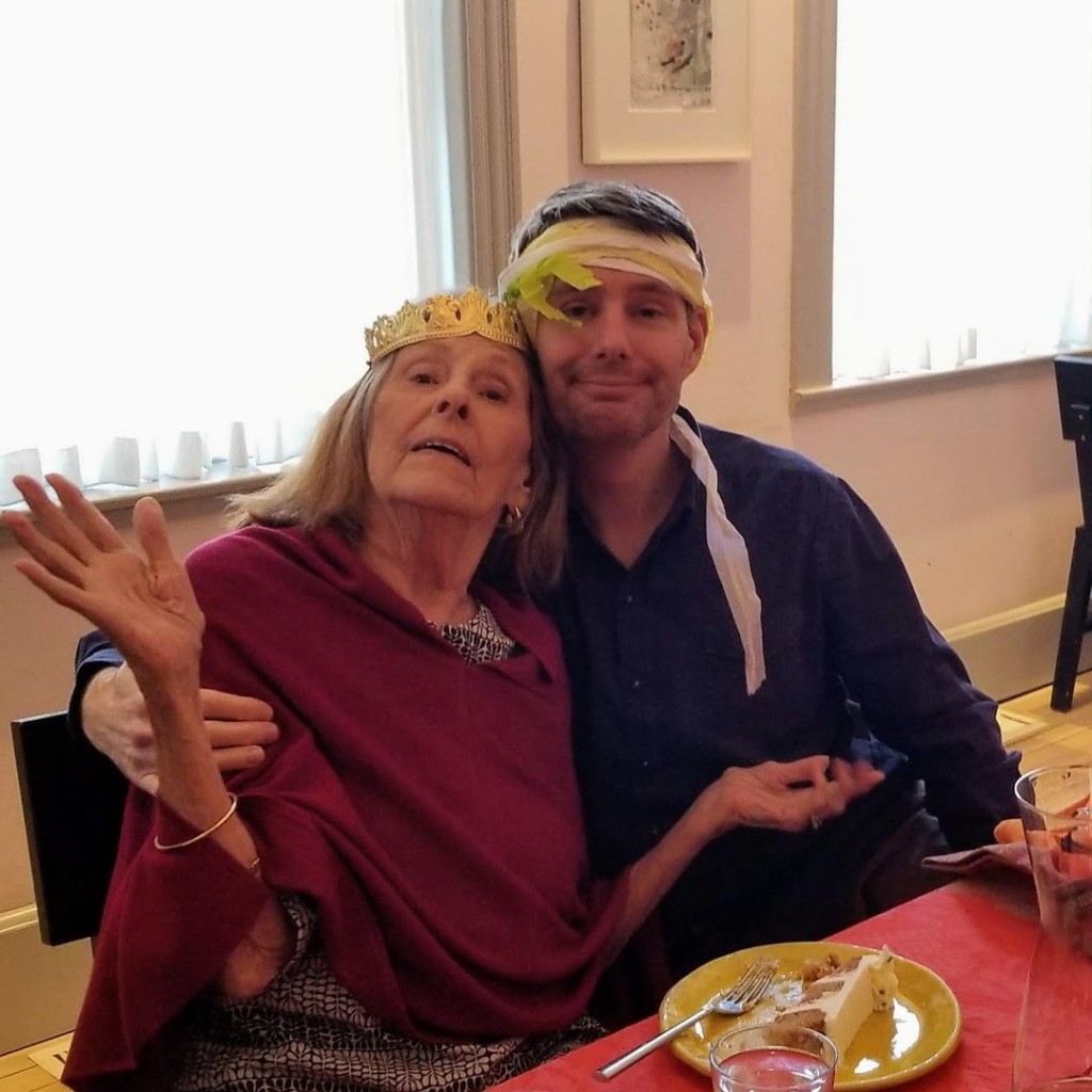 She studied acting in New York. She is shown with her son, Peter Masterson Jr., at her 80th birthday party.