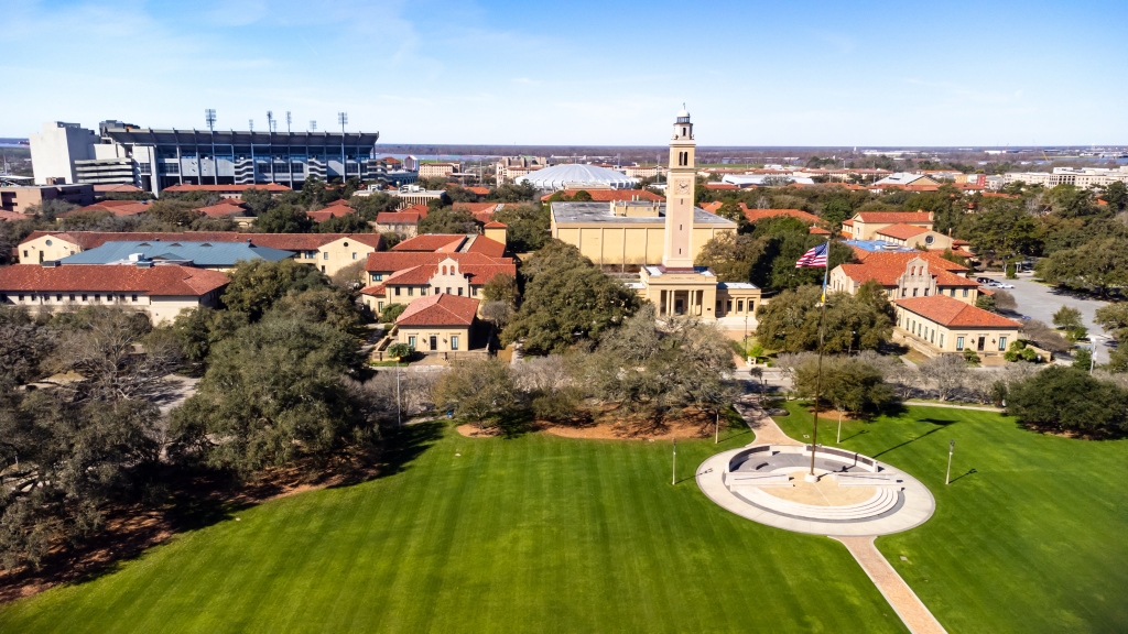 LSU campus.