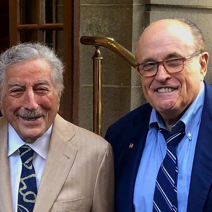 Rudi Giuliani and Tony Bennett. 