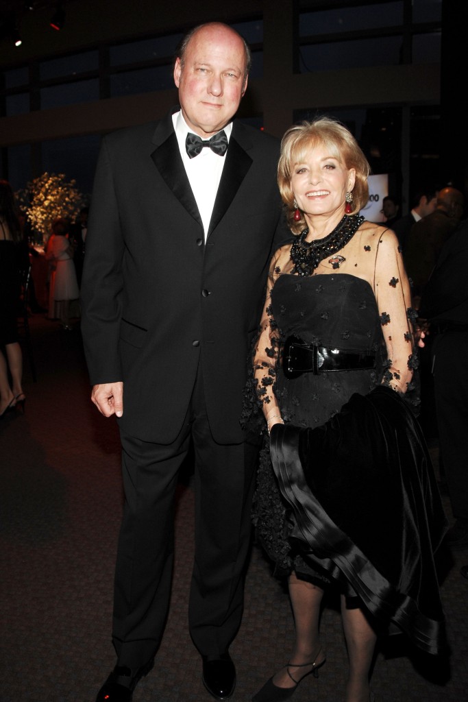 Geddie and longtime collaborator Barbara Walters attend a Time Magazine event in NYC in 2009. Walters died last year.