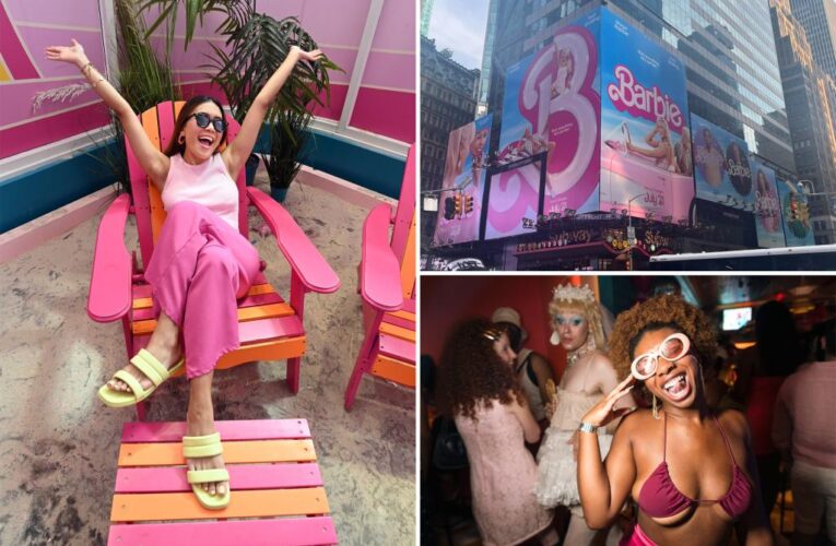 ‘Barbie’ movie aesthetic takes Big Apple by storm